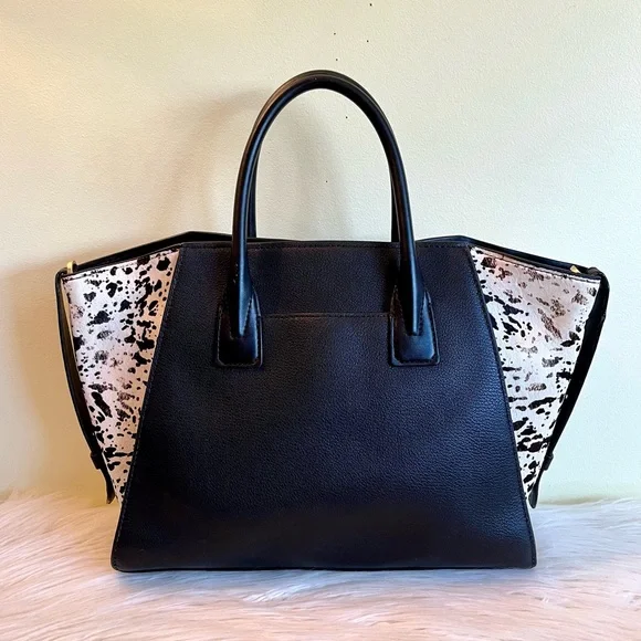 Michael Kors Avril Large Letter Calf Hair Satchel - Picture 2 of 11